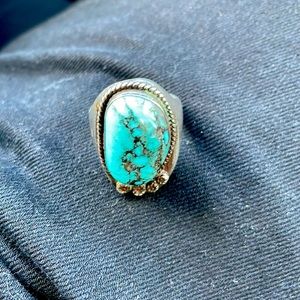 Authentic Navajo turquoise ring 10.75